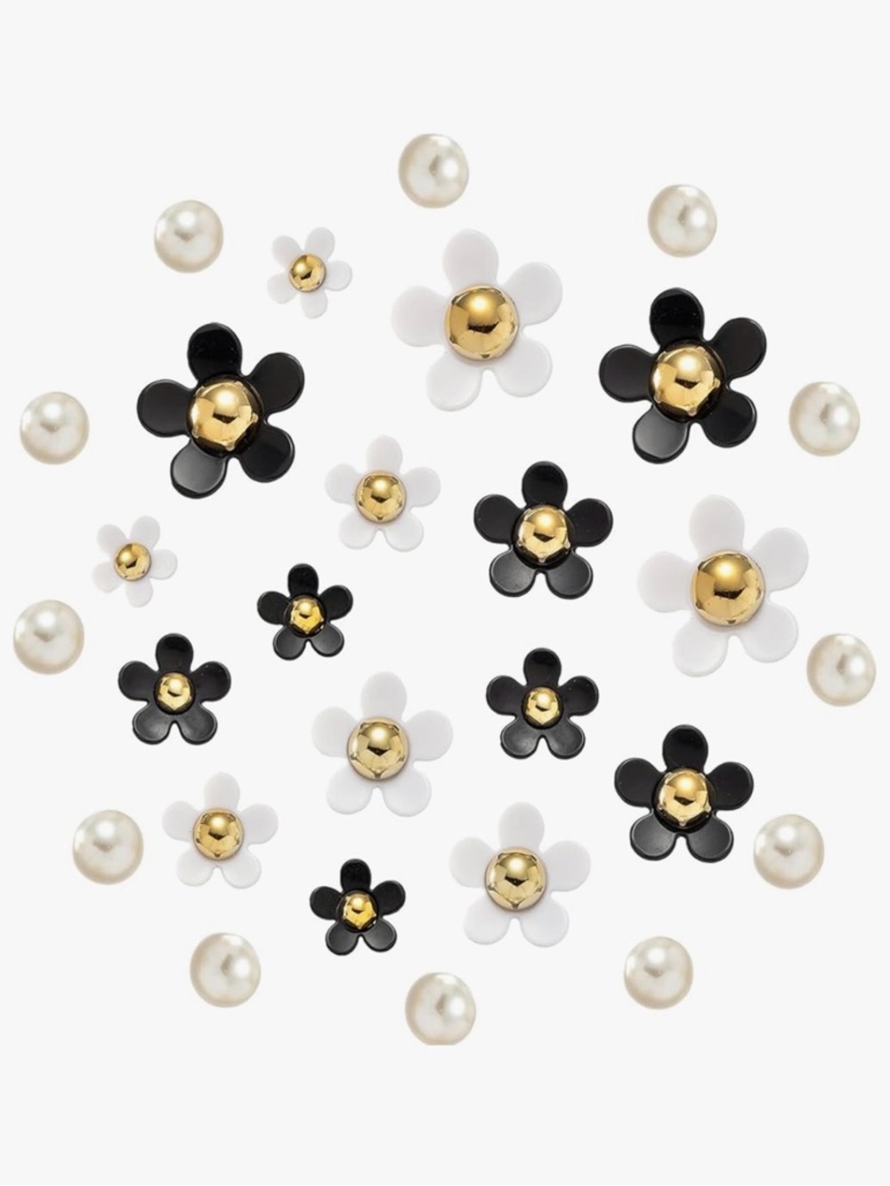 Daisy Shoe Charm Set - 38 Pieces - Picture 2 of 4
